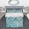 Designart 'Natural Blue Circle' Geometric Bedding Set - Duvet Cover & Shams